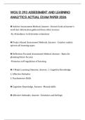 WGU D 293 ASSESSMENT AND LEARNING ANALYTICS ACTUAL EXAM PAPER 2026