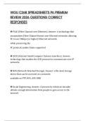 WGU C268 SPREADSHEETS PA PREMIUM REVIEW 2026 QUESTIONS CORRECT RESPONSES