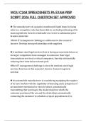 WGU C268 SPREADSHEETS PA EXAM PREP SCRIPT 2026 FULL QUESTION SET APPROVED