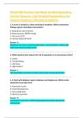 NCLEX-RN Practice Test Bank Verified Questions&comma;  Correct Answers&comma; and Detailed Explanations for  Science Students&vert;&vert;Already Graded A&plus;