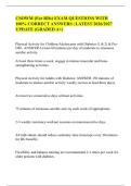 CSOWM &lpar;For RDs&rpar; EXAM QUESTIONS WITH 100&percnt; CORRECT ANSWERS &vert; LATEST 2026&sol;2027 UPDATE &lpar;GRADED A&plus;&rpar;