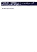 C458 &lpar;WGU 2025-2026 Version&rpar; questions well answered graded A&plus; passed