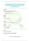 XACTIMATE LEVEL 2 &lpar;LV2&rpar; PRACTICE  QUESTIONS GRADE BOOSTER 2026  REVISED EXAM 