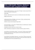 WGU C458 Health&comma; Fitness&comma; Wellness questions with complete solutions