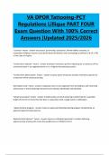 Bundle For  VA DPOR Tattooing&sol;PCT Regulations  Exams compilation &vert;Verified &vert;Guaranteed Success &vert;2025&sol;2026