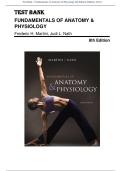 Test Bank - Fundamentals of Anatomy & Physiology 8th Edition &lpar;Martini&comma; 2011&rpar; Chapter 1-29 &vert;  All Chapters