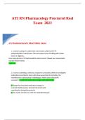 ATI RN Pharmacology Proctored Real  Exam  2023 100&percnt; Verified Questions & Answers Graded A&plus;