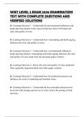 WSET LEVEL 2 EXAM 2026 EXAMINATION TEST WITH COMPLETE QUESTIONS AND VERIFIED SOLUTIONS