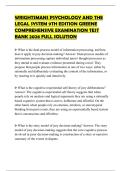 WRIGHTSMANS PSYCHOLOGY AND THE LEGAL SYSTEM 9TH EDITION GREENE COMPREHENSIVE EXAMINATION TEST BANK 2026 FULL SOLUTION