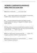 WORKERS COMPENSATION INSURANCE SERIES PRACTICE EXAM 2026