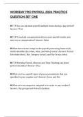 WORKDAY PRO PAYROLL 2026 PRACTICE QUESTION SET ONE