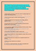 EMT FISDAP Final Exam with questions and correct answers To include questions covering EMT domains&colon; Airway & Breathing&comma; Cardiovascular&comma; Medical Emergencies&comma; Trauma&comma; Pediatrics&comma; Operations&comma; and Patient Assessment&period;
