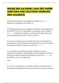 WILKES NSG 526 EXAM 1 2026 TEST PAPER QUESTIONS AND SOLUTIONS COMPLETE AND ACCURATE