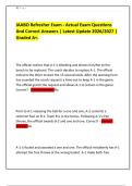 IAABO Refresher Exam - Actual Exam Questions And Correct Answers &vert; Latest Update 2026&sol;2027 &vert; Graded A&plus;&period;