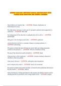 &lpar;NEWEST 2026-2027&rpar; CERTIFIED CLINICAL ELECTROLOGIST EXA&Mcy; FLORIDA EXAM QUESTIONS AND CORRECT ANSWERS