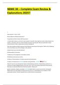 NBME 30 &ndash; Complete Exam Review & Explanations 2025