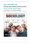 FULL TEST BANK FOR SOCIOLOGY&comma; NINTH CANADIAN EDITION &lpar;9TH EDITION&rpar;  BY JOHN J&period; MACIONIS &comma;LINDA M&period; GERBER AL&semi; CHAPTERS 1- 24 &vert; VERIFIED ANSWERS 