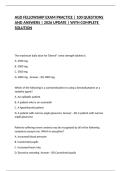 AGD FELLOWSHIP EXAM PRACTICE &vert; 100 QUESTIONS AND ANSWERS &vert; 2026 UPDATE &vert; WITH COMPLETE SOLUTION