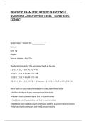 DENTISTRY EXAM &lpar;TEST REVIEW QUESTIONS&rpar; &vert; QUESTIONS AND ANSWERS &vert; 2026 &vert; RATED 100&percnt; CORRECT