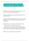 WGU PATHO D236 ACTUAL EXAM 2026 QUESTIONS WITH ANSWERS GRADED A&plus;