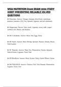 WGU NUTRITION D440 EXAM 2026 STUDY SHEET PRESENTING RELIABLE SOLVED QUESTION
