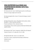 WGU NUTRITION D440 EXAM 2026 COMPREHENSIVE REVIEW WITH FULL SOLUTION SET