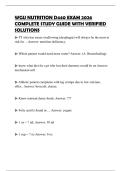 WGU NUTRITION D440 EXAM 2026 COMPLETE STUDY GUIDE WITH VERIFIED SOLUTIONS