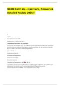 NBME Form 26 &ndash; Questions&comma; Answers & Detailed Review 2025