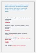 decontamination&comma; sterilization&comma; and disinfection Chapter 10  Exam &vert;&vert; Most Recent Exam  2026 Actual  Complete  Real Exam  Questions And Correct   Answers  &lpar;Verified  Answers&rpar; Already                 Graded A&plus; &vert;  Guaranteed  Success &vert;   Newest Exam   &vert; Just