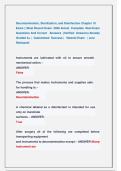 Decontamination&comma;sterilization&comma; and disinfection Chapter 10 Exam &vert;&vert; Most Recent Exams 2026 