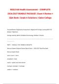 NSG3160 Health Assessment - COMPLETE 2026&sol;2027 BUNDLE PACKAGE &vert; Exam 4 Review &plus; Q&A Bank &vert; Grade A Solutions &vert; Galen College