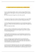 ATI - SENSORY PERCEPTION TEST QUESTIONS AND ALL ANSWERS CORRECT