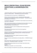 MEAS 238&sol;239 FINAL EXAM REVIEW QUESTIONS & ANSWERS&lpar;RATED A&plus;&rpar;