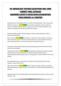 ATI GREENLIGHT REVIEW&vert;QUESTIONS AND 100&percnt; CORRECT WELL DETAILED ANSWERS&vert;LATEST&excl;&excl;&excl;&excl;&excl;2025&sol;2026&vert;GUARANTEED PASS&vert;GRADED A&plus;&vert;VERIFIED