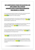 VATI COMPREHENSIVE PREDICTOR&vert;QUESTIONS AND 100&percnt; CORRECT WELL DETAILED ANSWERS&vert;LATEST&excl;&excl;&excl;&excl;&excl;2025&sol;2026&vert;GUARANTEED PASS&vert;GRADED A&plus;&vert;VERIFIED