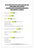 ATI PN PREDICTOR STUDY GUIDE&vert;QUESTIONS AND 100&percnt; CORRECT WELL DETAILED ANSWERS&vert;LATEST&excl;&excl;&excl;&excl;&excl;2025&sol;2026&vert;GUARANTEED PASS&vert;GRADED A&plus;&vert;VERIFIED