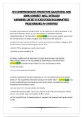 ATI COMPREHENSIVE PREDICTOR&vert;QUESTIONS AND 100&percnt; CORRECT WELL DETAILED ANSWERS&vert;LATEST&excl;&excl;&excl;&excl;&excl;2025&sol;2026&vert;GUARANTEED PASS&vert;GRADED A&plus;&vert;VERIFIED