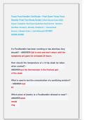 Texas Food Handler Certificate - Final Exam Texas Food  Handler Final Test Study Guide&vert;&vert; Most Recent Exam 2026              Actual  Complete  Real Exam Questions And Correct   Answers              &lpar;Verified  Answers&rpar;  Already  Graded A&plus; &vert;  Guaranteed     