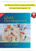 Test Bank For Child Development 9th Edition  by Laura E&period; Berk Chapters 1 - 15