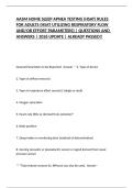 AASM HOME SLEEP APNEA TESTING &lpar;HSAT&rpar; RULES FOR ADULTS &lpar;HSAT UTILIZING RESPIRATORY FLOW AND&sol;OR EFFORT PARAMETERS&rpar; &vert; QUESTIONS AND ANSWERS &vert; 2026 UPDATE &vert; ALREADY PASSED&excl;&excl;