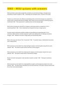D005 &ndash; WGU quizzes with answers 