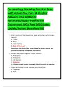 Cosmetology Licensing Practical Exam With Actual Questions & Verified Answers&comma; Plus Explained Rationales&sol;Expert Verified For Guaranteed 100&percnt; Pass 2026&sol;Latest Update&sol;Instant Download Pdf