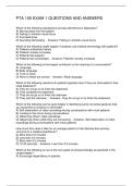 PTA 100 EXAM 1 QUESTIONS AND ANSWERS