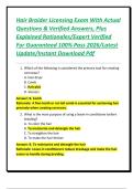 Hair Braider Licensing Exam With Actual Questions & Verified Answers&comma; Plus Explained Rationales&sol;Expert Verified For Guaranteed 100&percnt; Pass 2026&sol;Latest Update&sol;Instant Download Pdf
