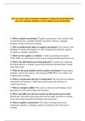 PSYC 387 FINAL PREP ATHABASCA UNIVERSITY COMPLETE EXAM QUESTIONS AND 100&percnt; VERIFIED ANSWERS LATEST VERSION &lpar;PASS GUARANTEE&rpar;