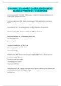 D184 WGU STANDARD-BASED ASSESSMENT QUIZZES WITH RIGHT SOLUTIONS