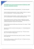 CFI CBCA Core Course Assessments & Quizzes with accurate detailed answers