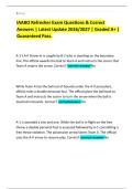 IAABO Refresher Exam Questions & Correct Answers Latest Update 2026&sol;2027 &vert; IAABO REFRESHER EXAM &lpar;ACTUAL 2026&sol;2027&rpar; &vert; IAABO Refresher Exam - Actual Exam Questions And Correct Answers & IAABO Basketball - Exam Questions & 100&percnt; Correct Answers &vert; Latest Updat