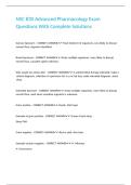 NSC 830 Advanced Pharmacology Exam Questions With Complete Solutions