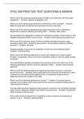 CPCU 520 PRACTICE TEST QUESTIONS & ANSERS